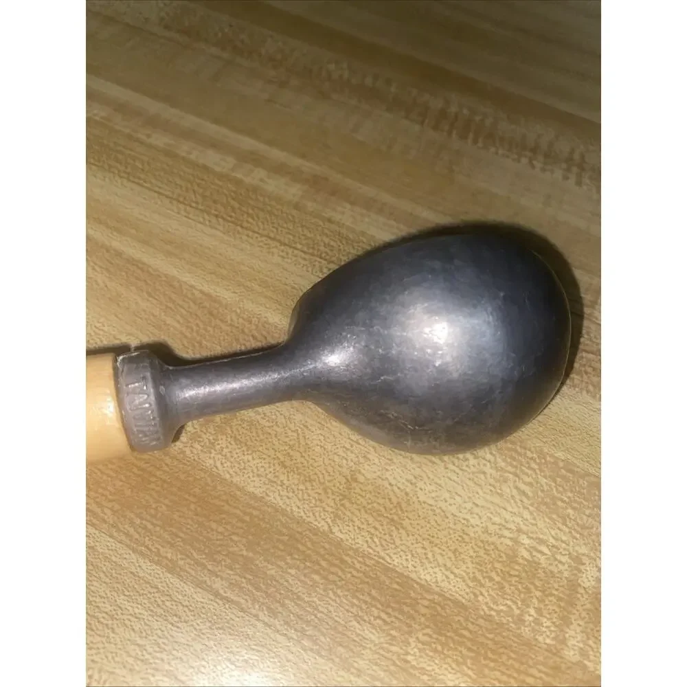 Vintage Aluminum Ice Cream Scoop Spoon with Wooden Handle 7.75” Length